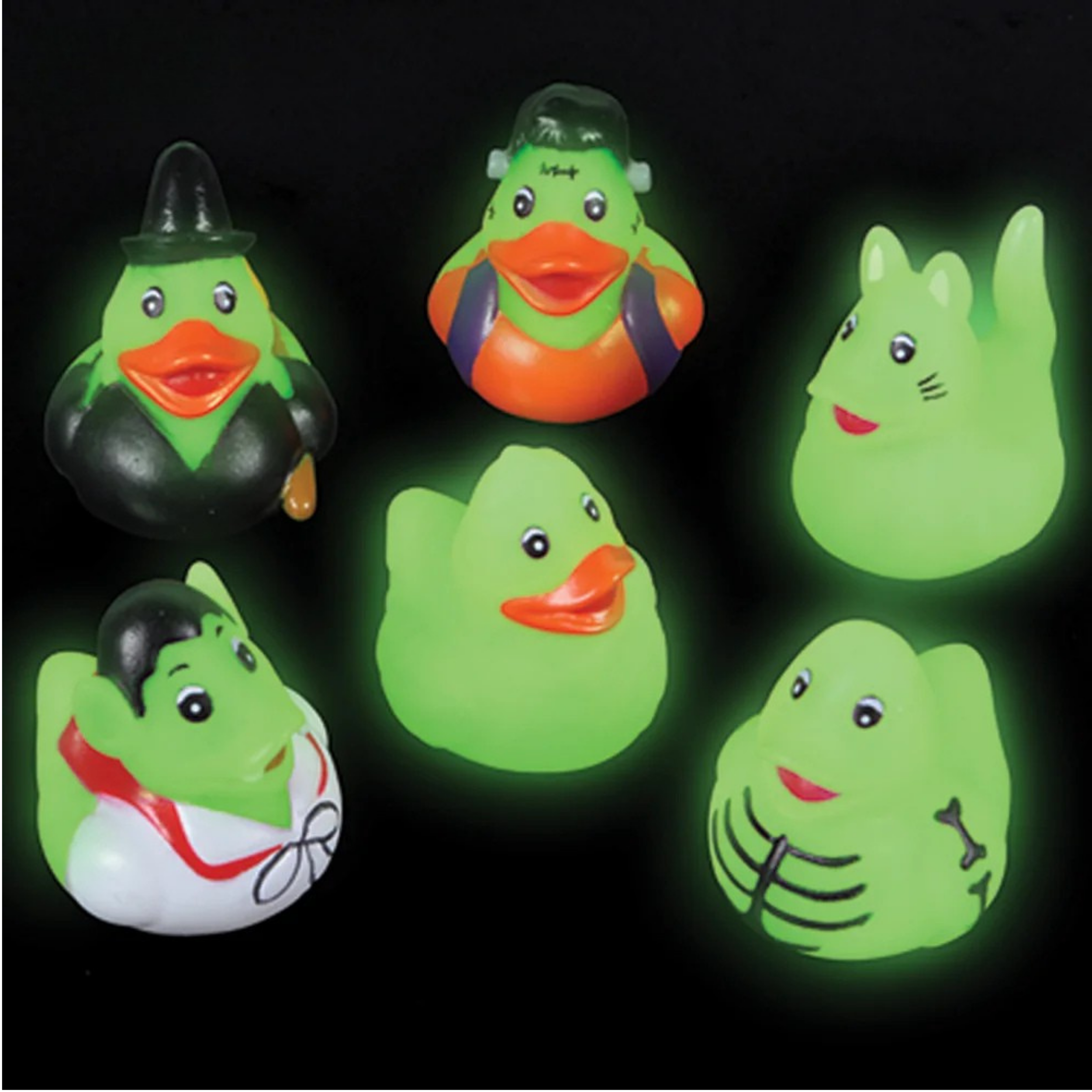 Halloween Mini Glow In Dark Duckies Kids Toy - Assorted