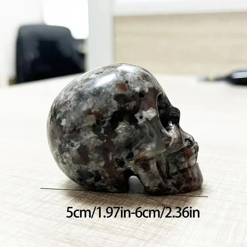Natural Crystal Skull Carved Skull Statue