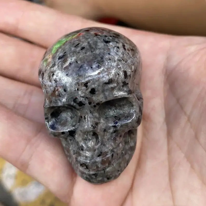 Natural Crystal Skull Carved Skull Statue